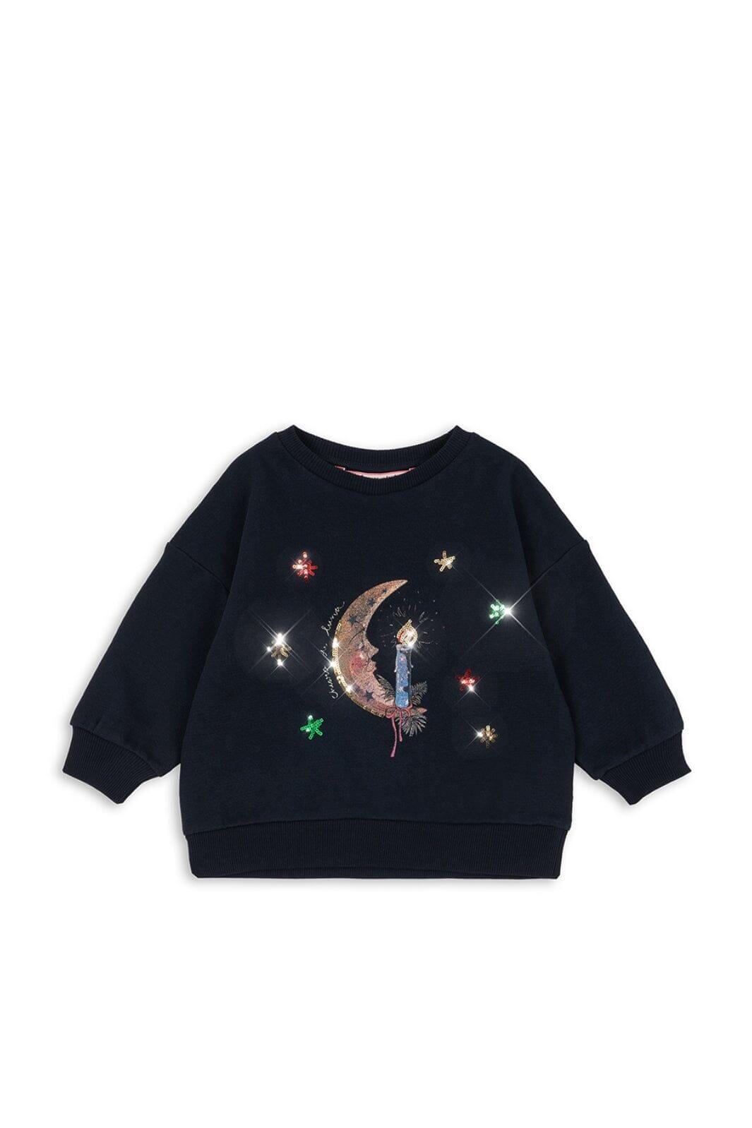 Konges Sløjd - Loupy Lou Sweat Shirt Ocs Ks104350 - Dark Navy Sweatshirts 