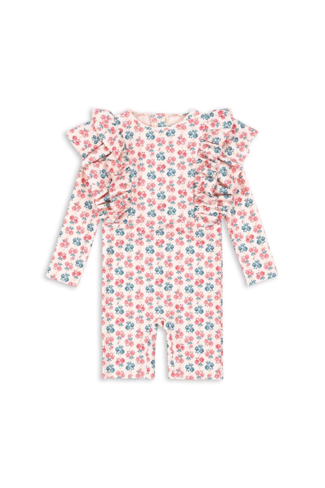 Konges Sløjd - Manuca Frill Onesie Grs Ks104986 - Lumina Rose Bodystockings 