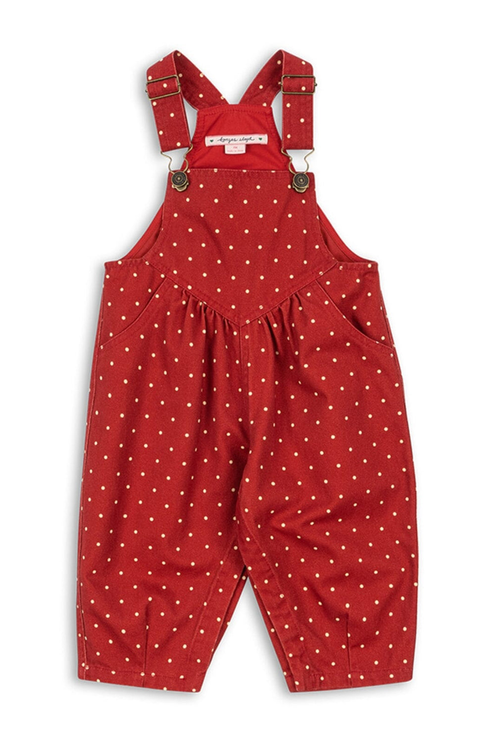 Konges Sløjd - Nola Overalls Gots Ks103945 - Strawberry Dot