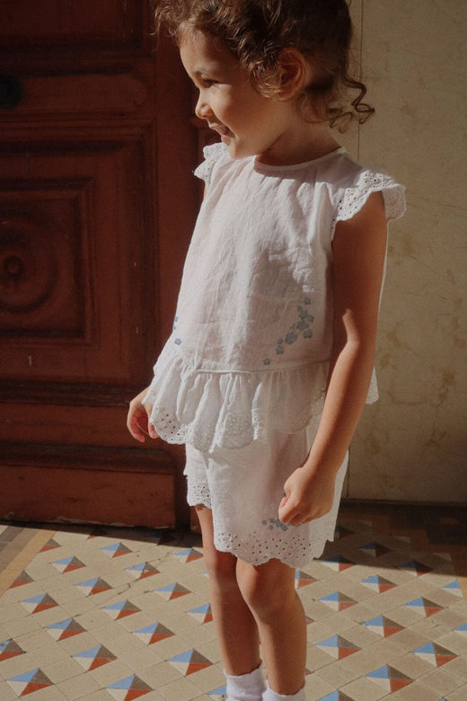 Konges Sløjd - Rhw X Ks Fiori Shorts Gots Ks103598 - Optic White