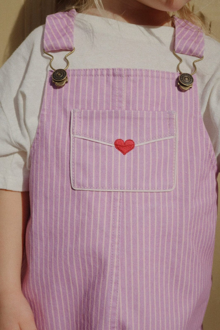 Konges Sløjd - Rhw X Ks Lettre Overalls Gots Ks103610 - Stripe Lupino
