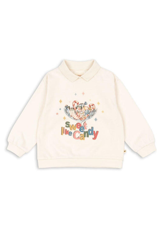 Konges Sløjd - Spotty Ls Polo Gots Ks104433 - Antique White Bluser 