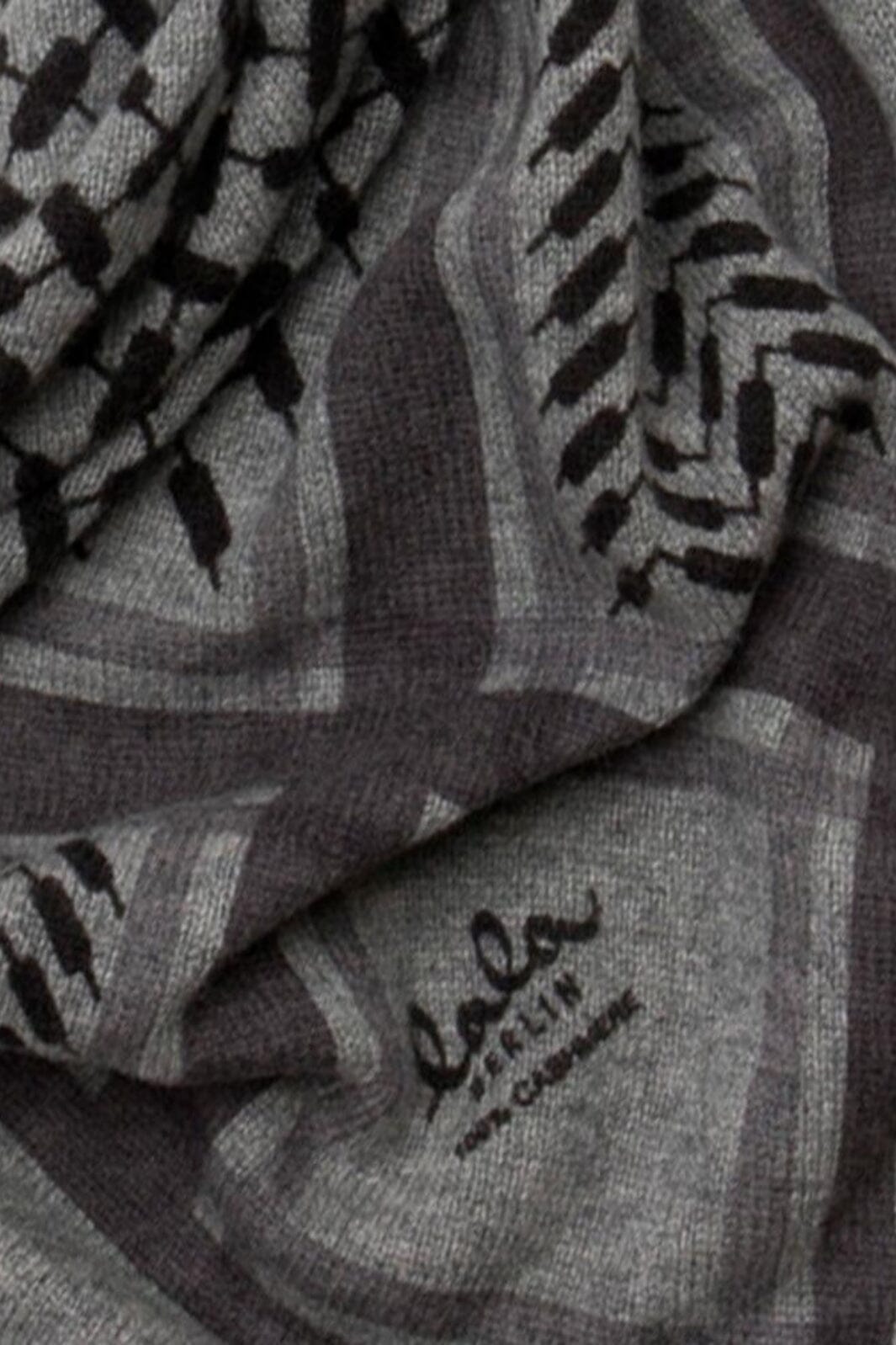 Lala Berlin - Triange Trinity Classic M - City Middle Grey Melange Tørklæder 