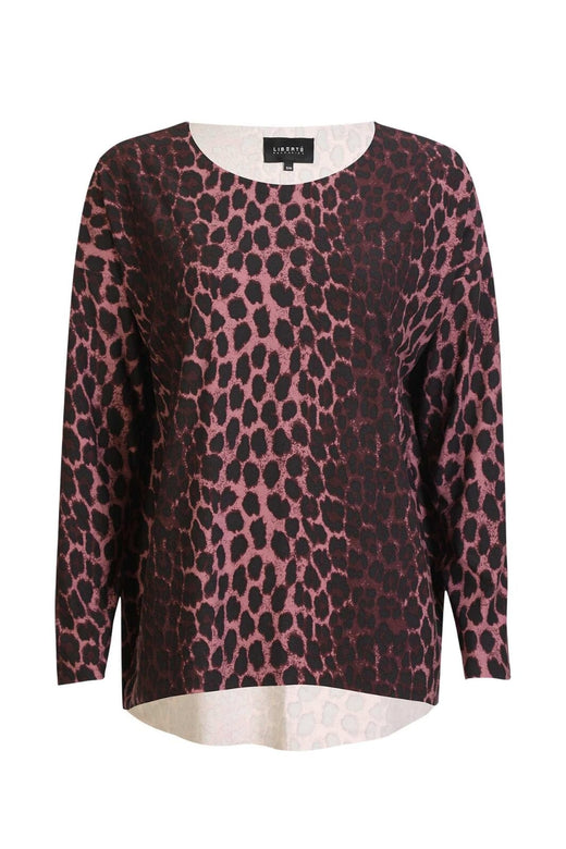 Liberte - Alma-Ls-Top 9504 - Bordeaux Lux Leo Bluser 