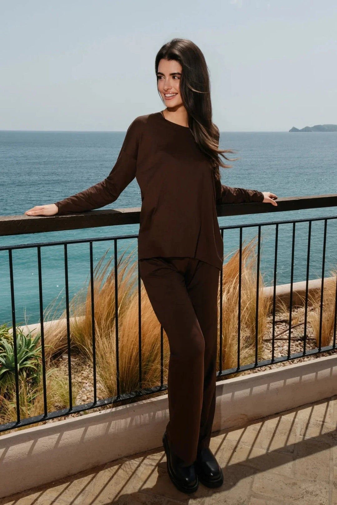 Liberte - Alma-Wide Pants 9564 - Espresso Bukser 