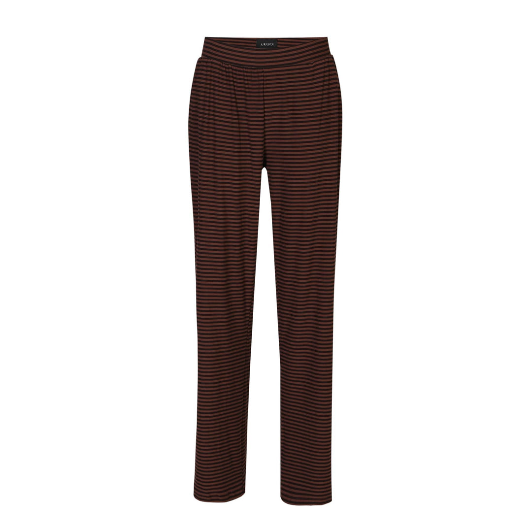 Liberte - Alma-Wide Pants 9564 - Espresso Stripe Bukser 