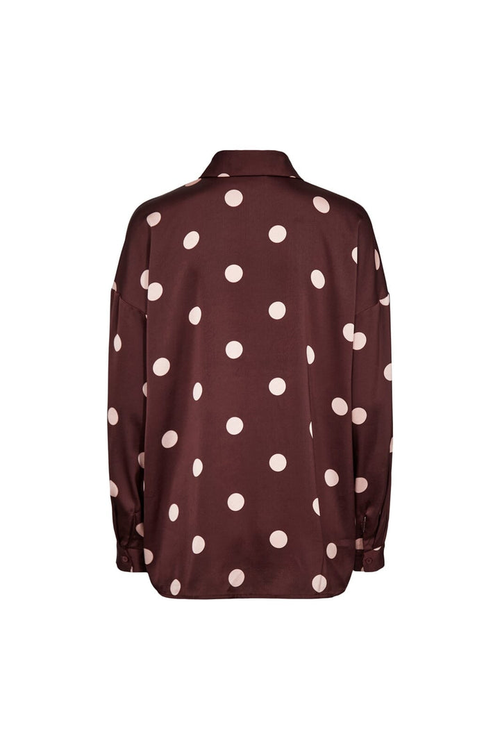 Liberte - Dotti Ls Shirt 22349 - Plum Rose Big Dot