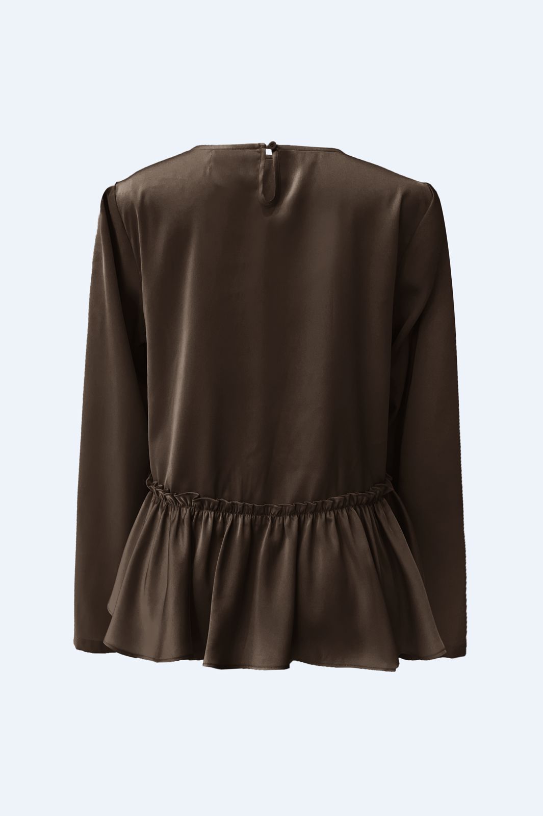Liberte - Fie Ls Frill Blouse 22466 - Dark Brown