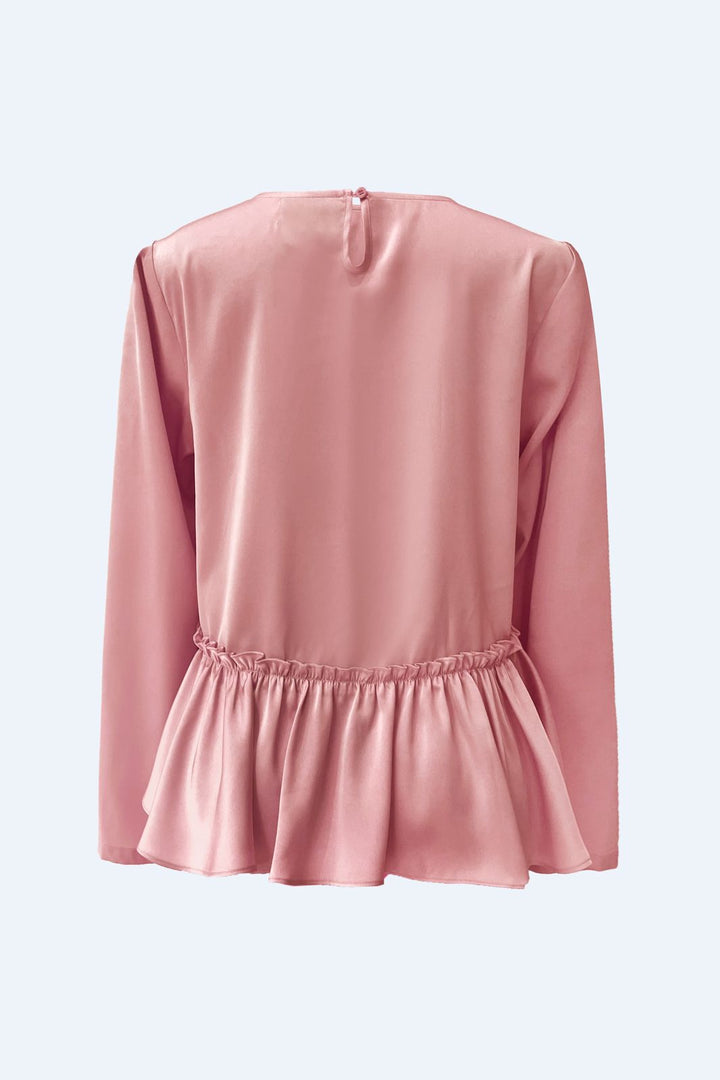 Liberte - Fie Ls Frill Blouse 22466 - Dusty Rose