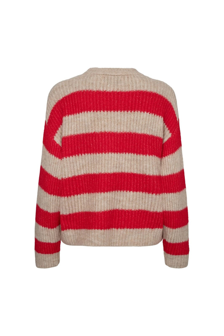 Liberte - Fro-Pullover 21602 - Flamingo Red Creme Stripe