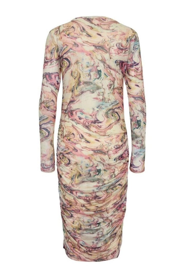 Liberte - Mesh-Ls-Long-Dress 22219 - Multi Marble