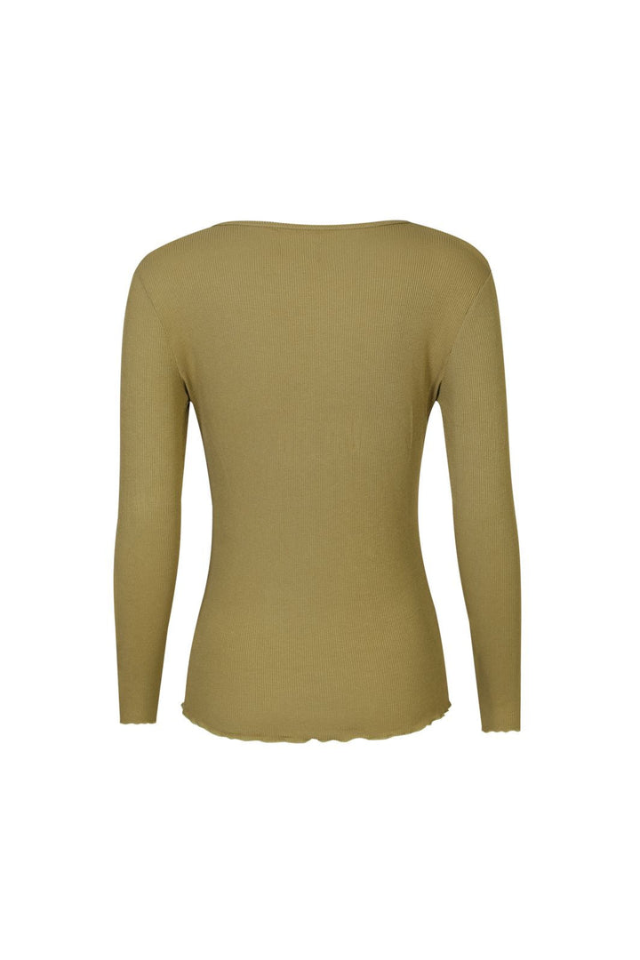 Liberte - Natalia Ls Round Neck Blouse 9914 - Dusty Avocado