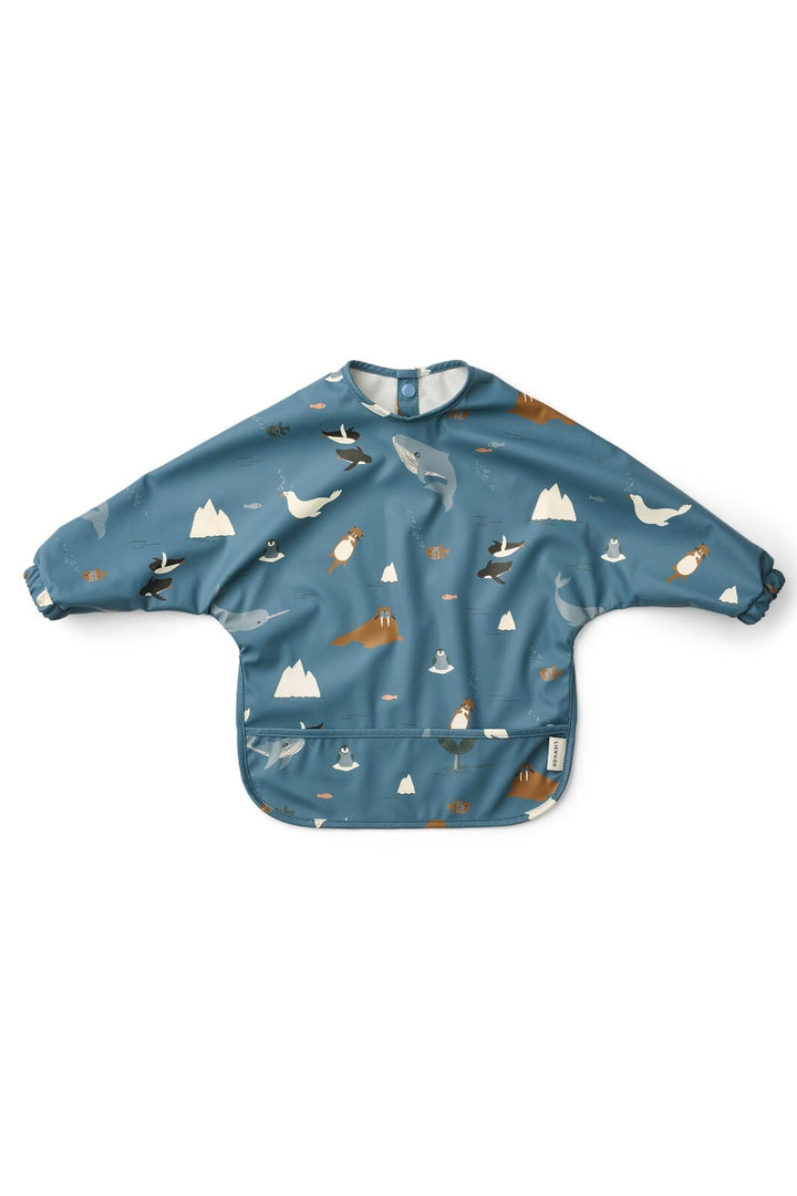 Liewood - Merle Printed Cape Bib LW18136 - Arctic Sea / Ocean view