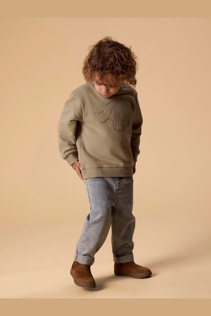 Lil' Atelier Mini - Nmmilondon Rol Ls Loose Sweat Lil - 5063663 Overland Trek