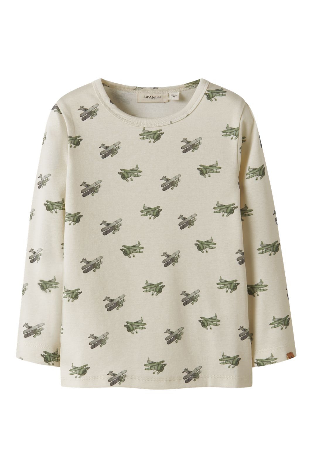 Lil' Atelier Mini - Nmmlayo Geu Ls Slim Top Lil - 4967053 Coconut Milk Airplane