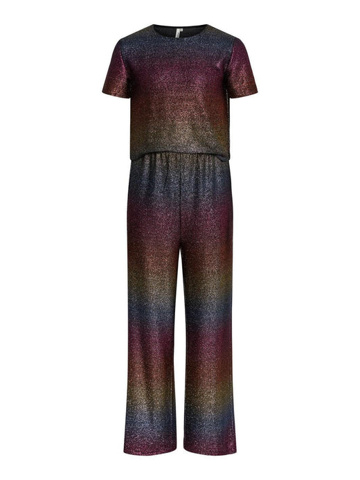 Little Pieces, Lpadora Ss Rainbow Jumpsuit, Charisma RAINBOW COLORS