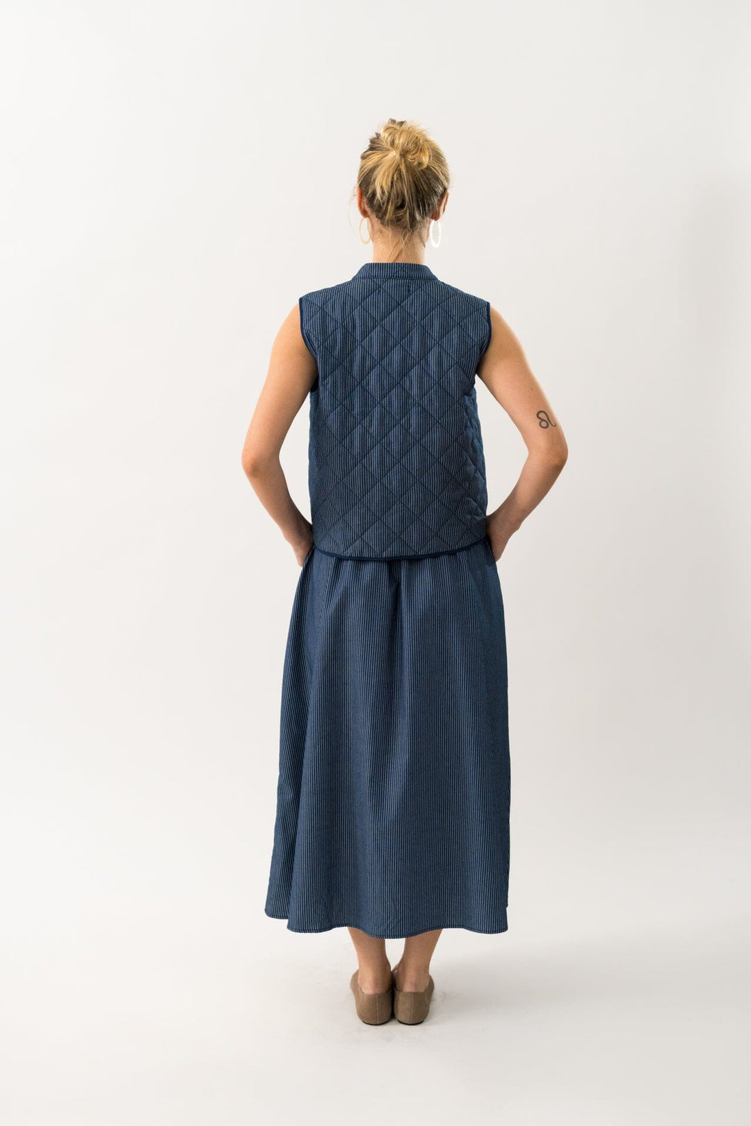 Lollys Laundry - Akanell Maxi Skirt 90060-2074 - 23 - Dark Blue Nederdele 