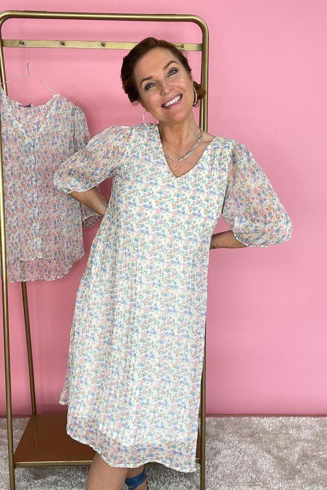 Love & Divine - Dress Love665-2 - Pastel Flower Kjoler 