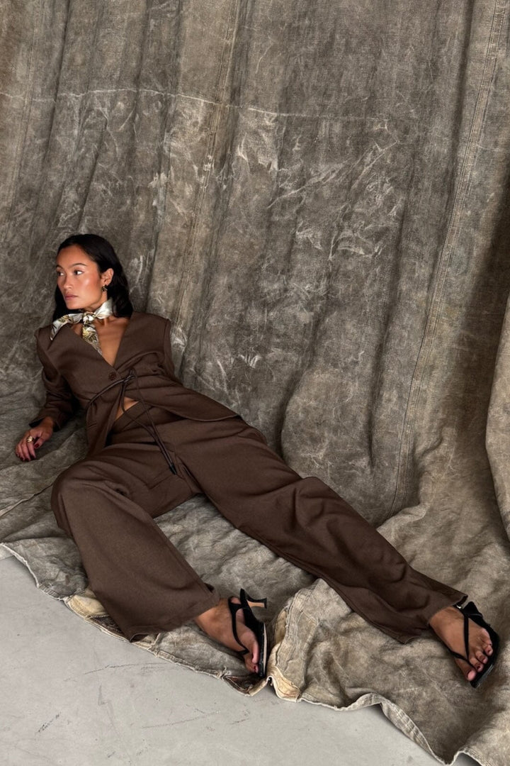 Love & Divine - Love1345 18772 - 201 - Brown Mel. Bukser 