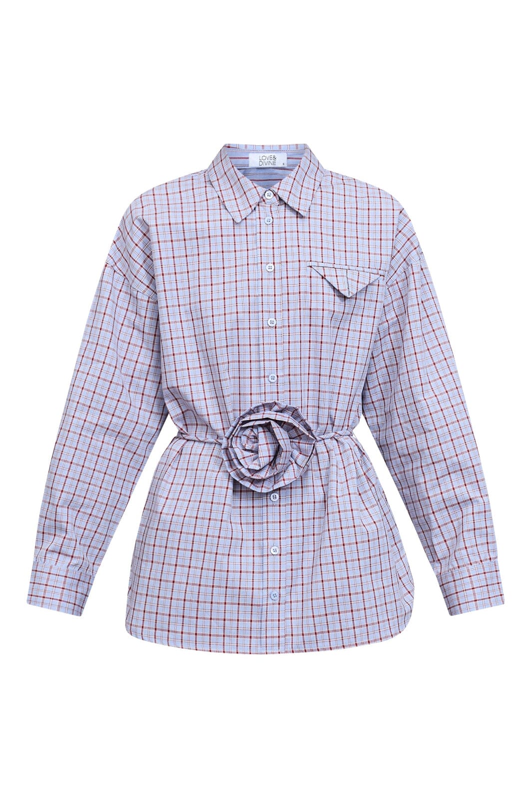 Love & Divine - Love1488 19558 - 840 - Blue Check Skjorter 
