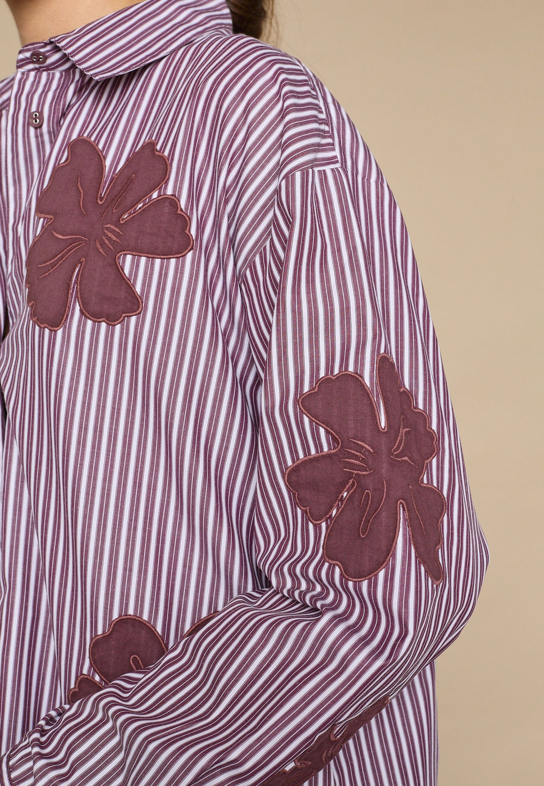 Love & Divine - Love1499 19522 - 812 - Bordeaux Flower Skjorter 