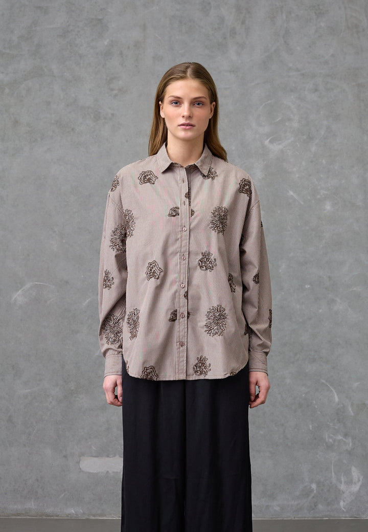 Love & Divine - Love1516 19715 - 831 - Brown Stripe Skjorter 