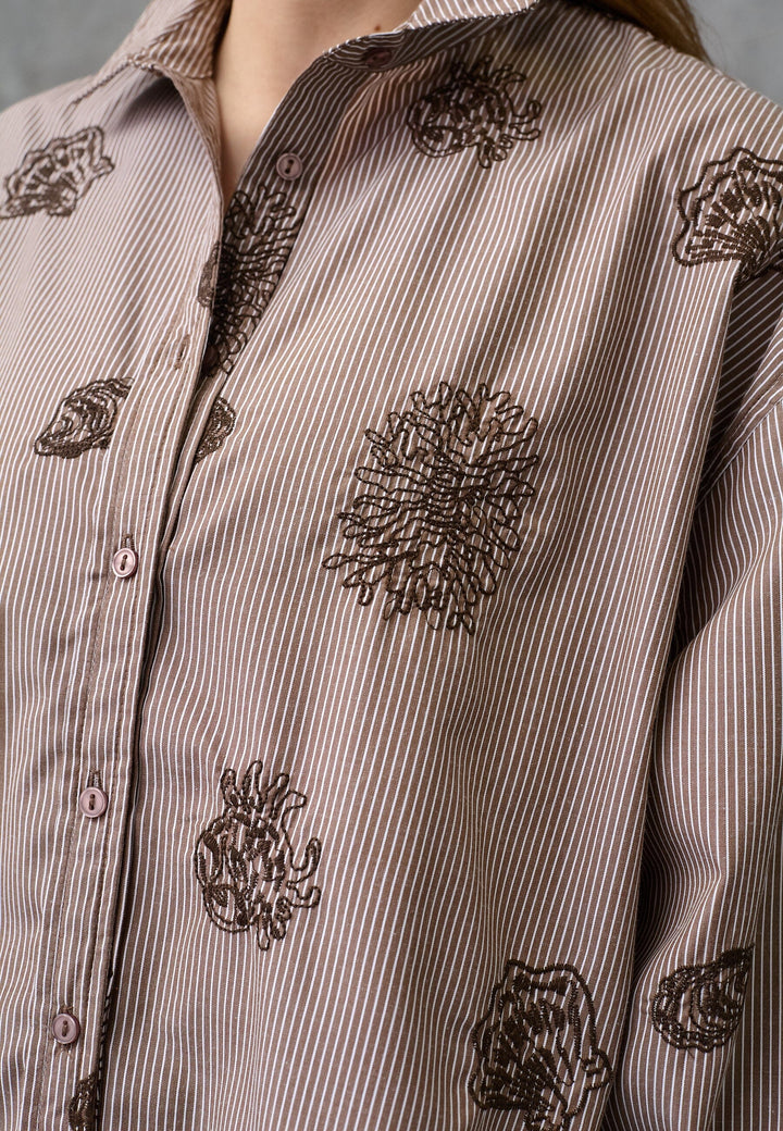 Love & Divine - Love1516 19715 - 831 - Brown Stripe Skjorter 