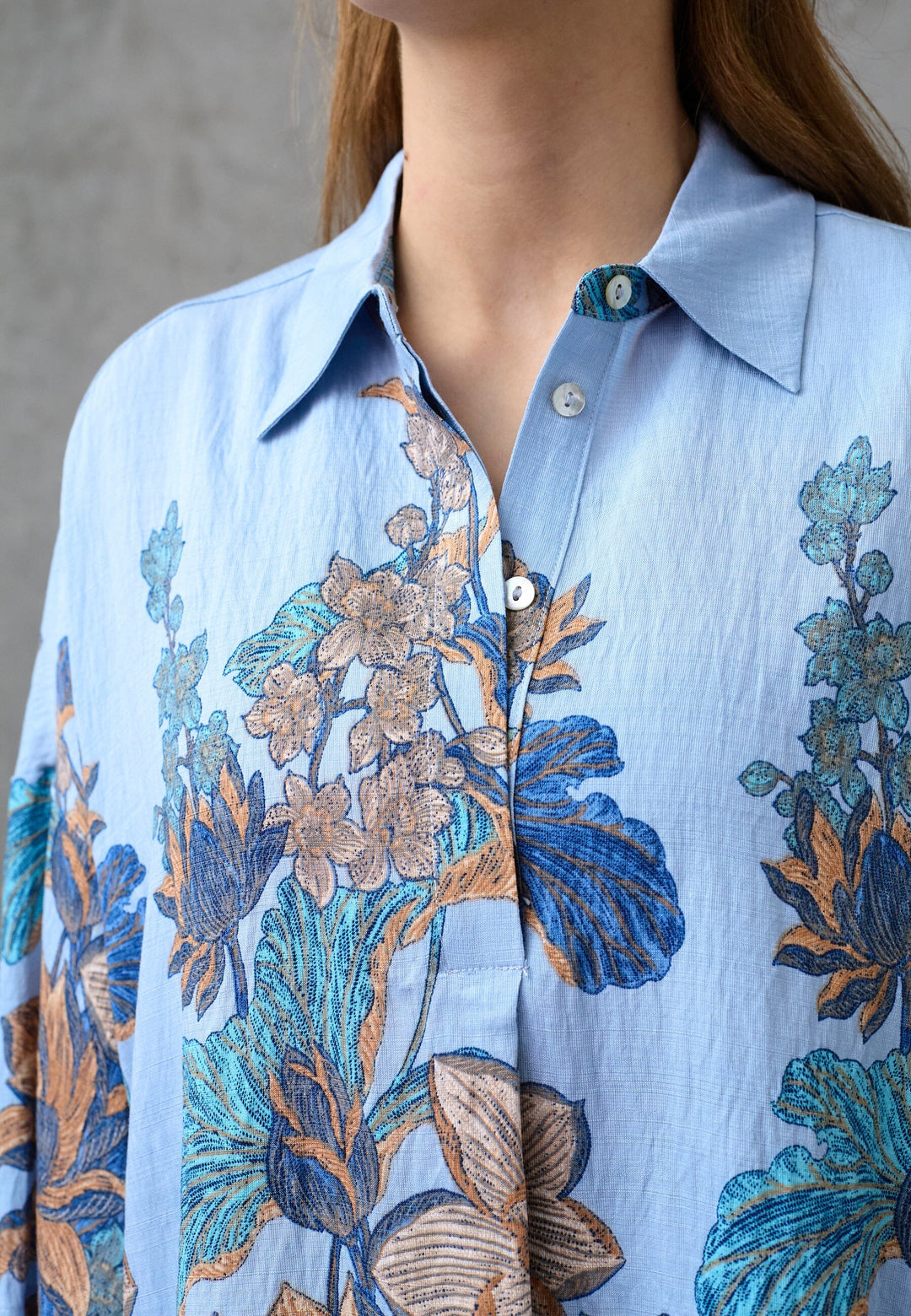 Love & Divine - Love1553 19965 - 804 - Blue Paisley Bluser 