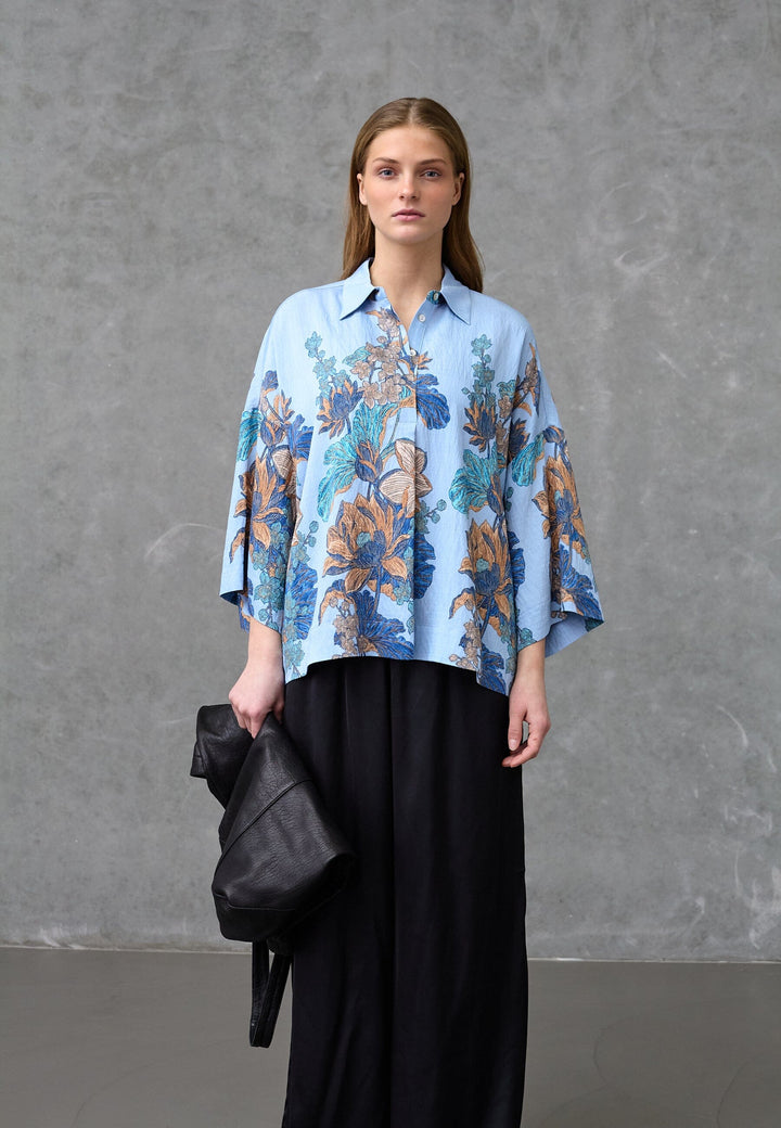 Love & Divine - Love1553 19965 - 804 - Blue Paisley Bluser 