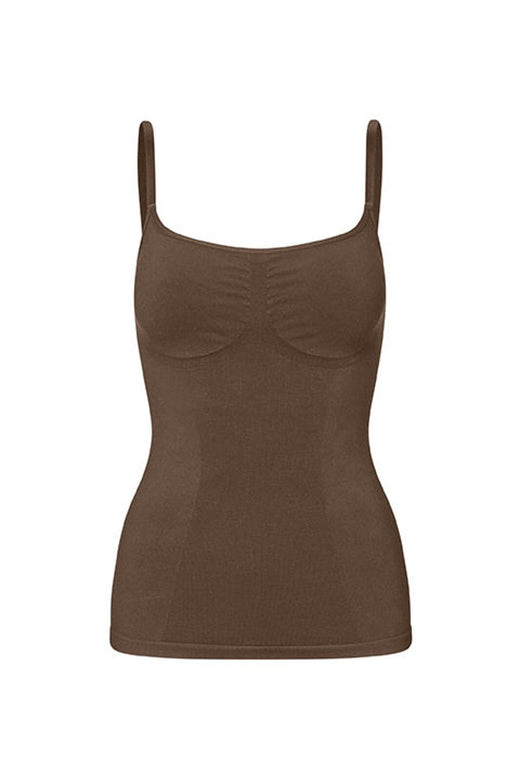 Lykkeland Ateliér - Second Skin Cami Top L0824908F.204 - Chocolate