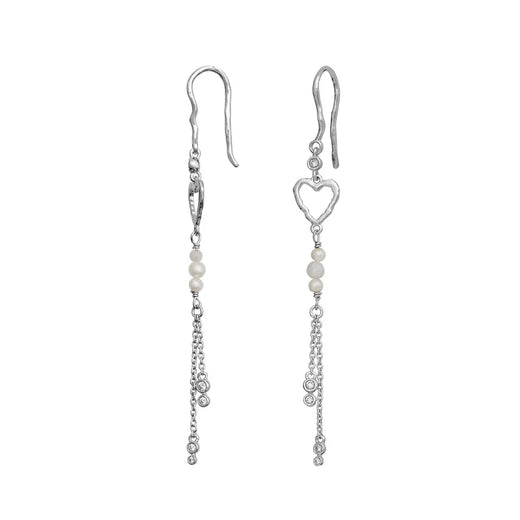 Maanesten - Cori Ørering 10196c - Forsølvet Øreringe 