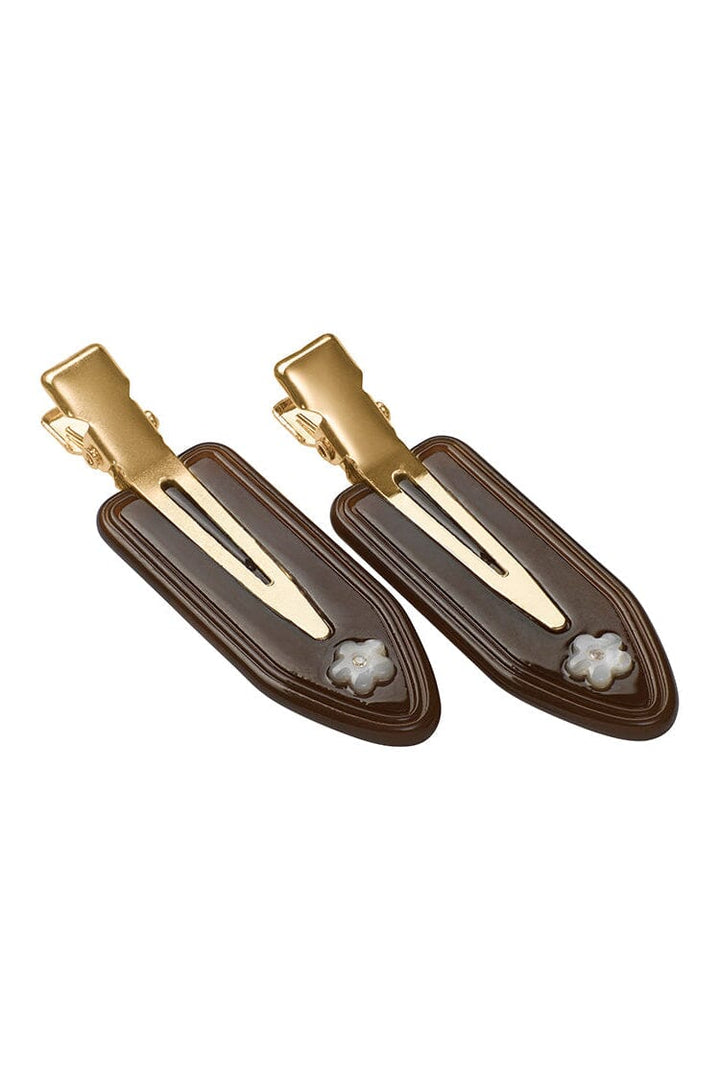 Maanesten - Frea Hair Clip Set Brown - 4268 Hårklemmer 