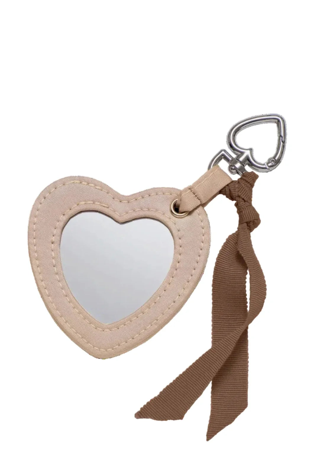 Maanesten - Heart Mirror Keychain Sand - 4289 Accessories 