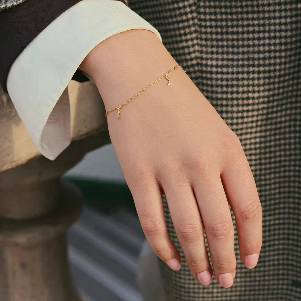 Maanesten - Melia Armbånd 8704a - Forgyldt Armbånd 