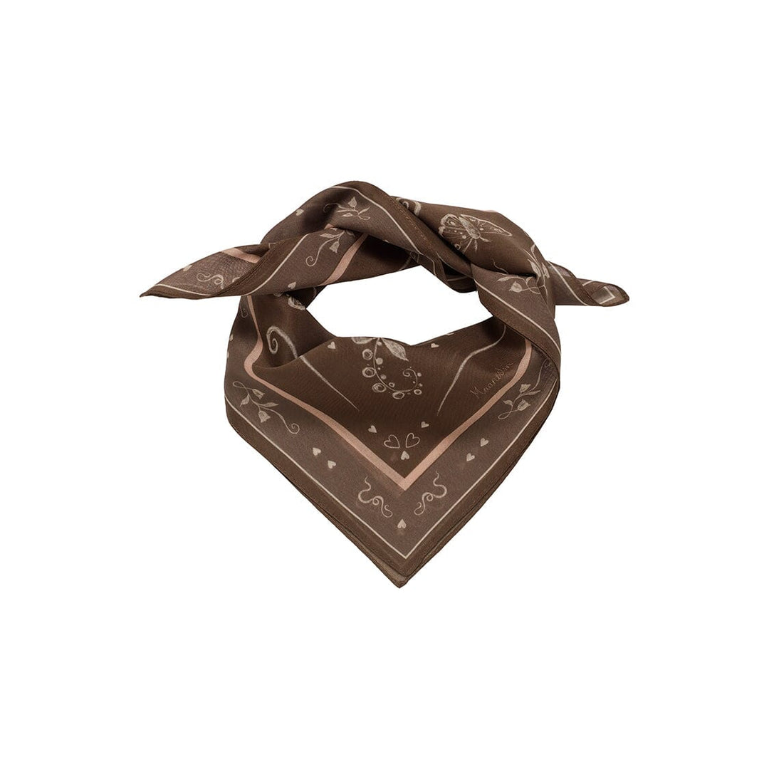 Maanesten - Olena Scarf 53x53 Brown - 4261 Tørklæde 
