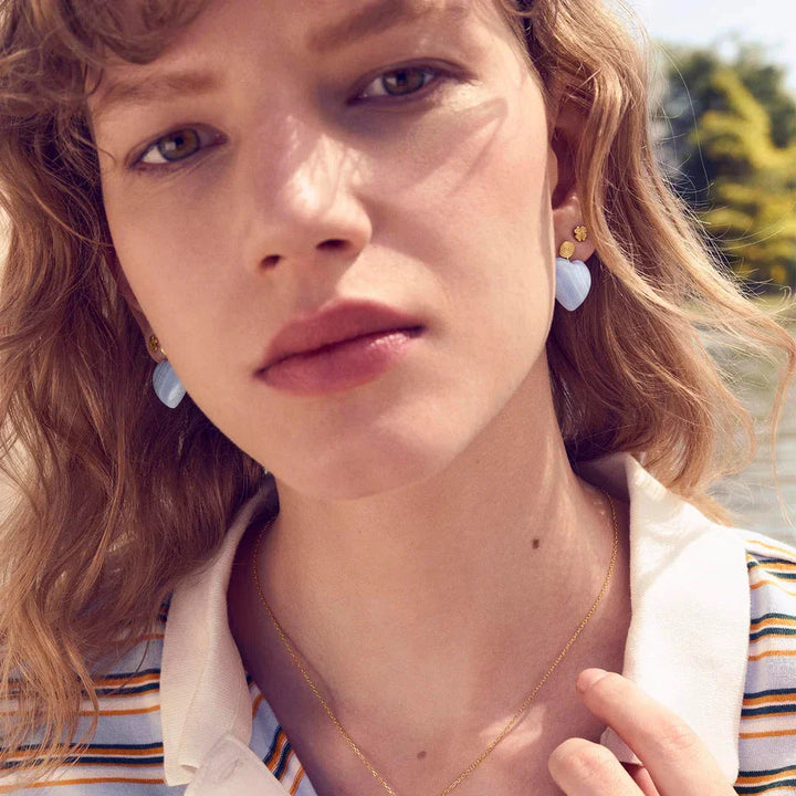 Maanesten - Penny Blue Lace Earrings - 10130a Øreringe 
