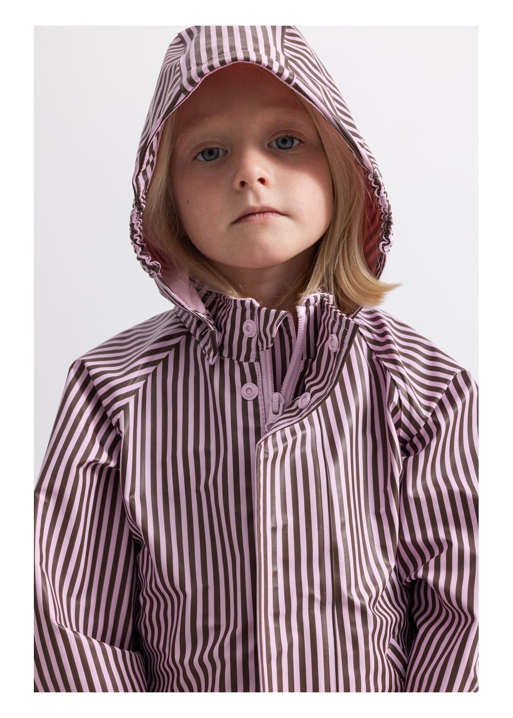 Marmar - Oddy Set - Pink Brown Stripes 1851 Regntøj 