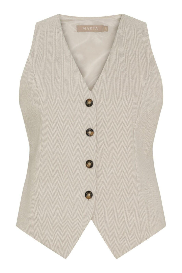 Marta Du Chateau - Mdcrainey Vest 248469 - Beige1 Veste 
