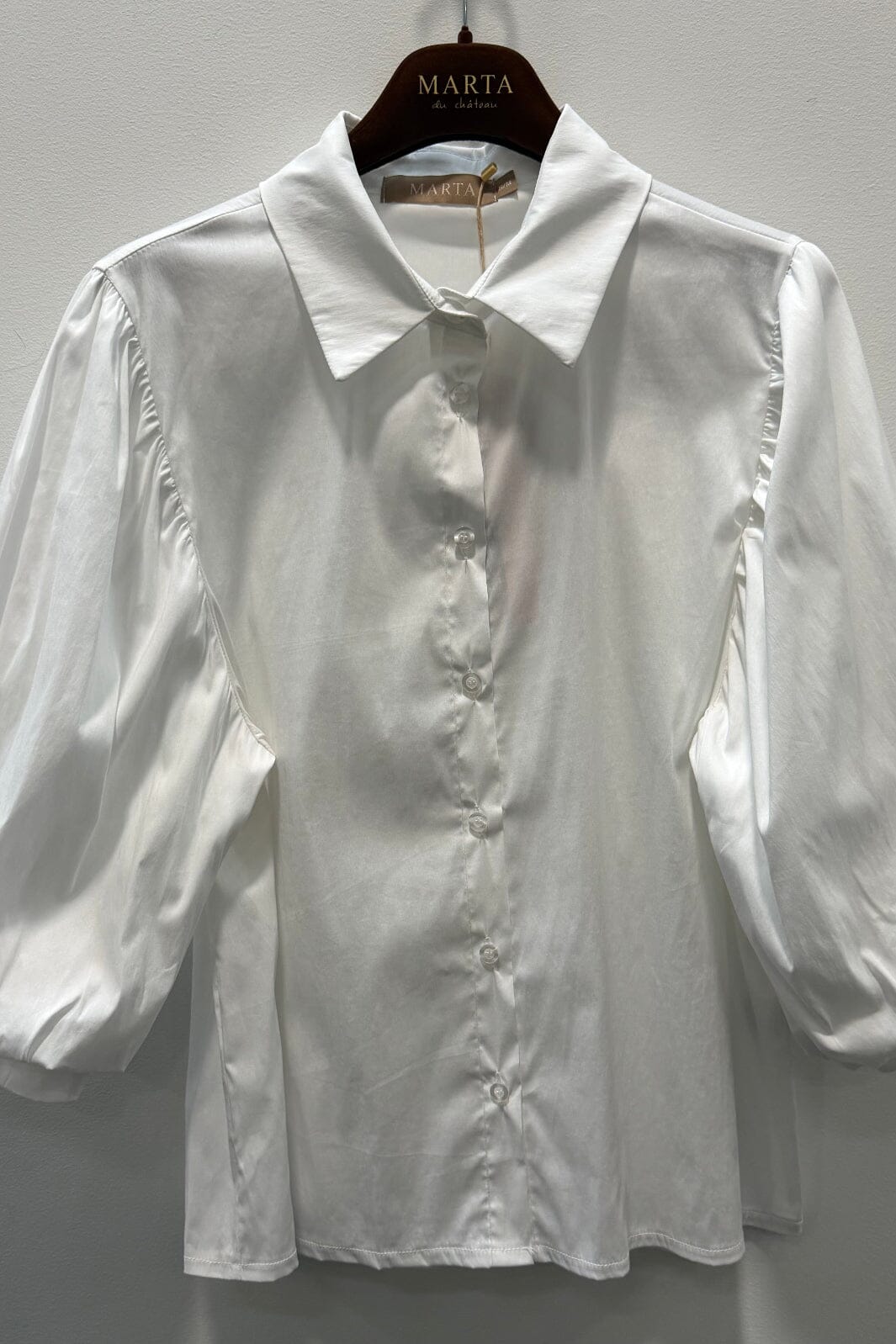 Marta Du Chateau - Mdcaivory Blouse 58863M - Optical White Bluser 