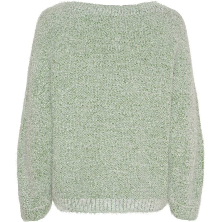 Marta Du Chateau - Mdcanouk Knit 8038 - Green Strikbluser 