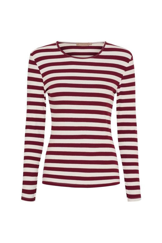 Marta Du Chateau - Mdcbegonia Ls Tee 7702 - Bordeaux