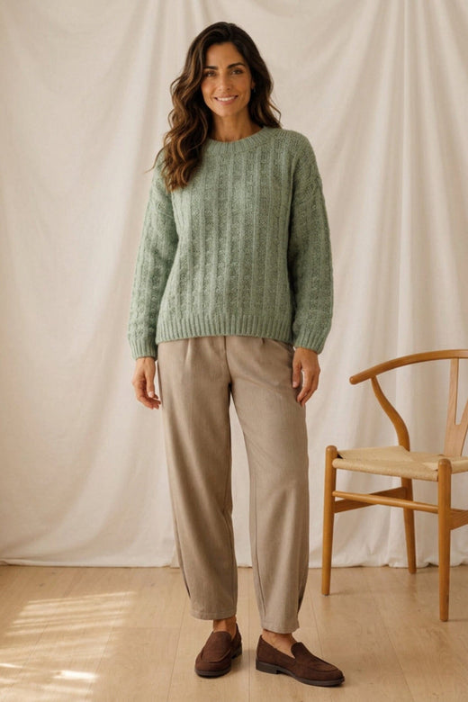 Marta Du Chateau - Mdcbrezza Knit 65968 - Salvia Strikbluser 