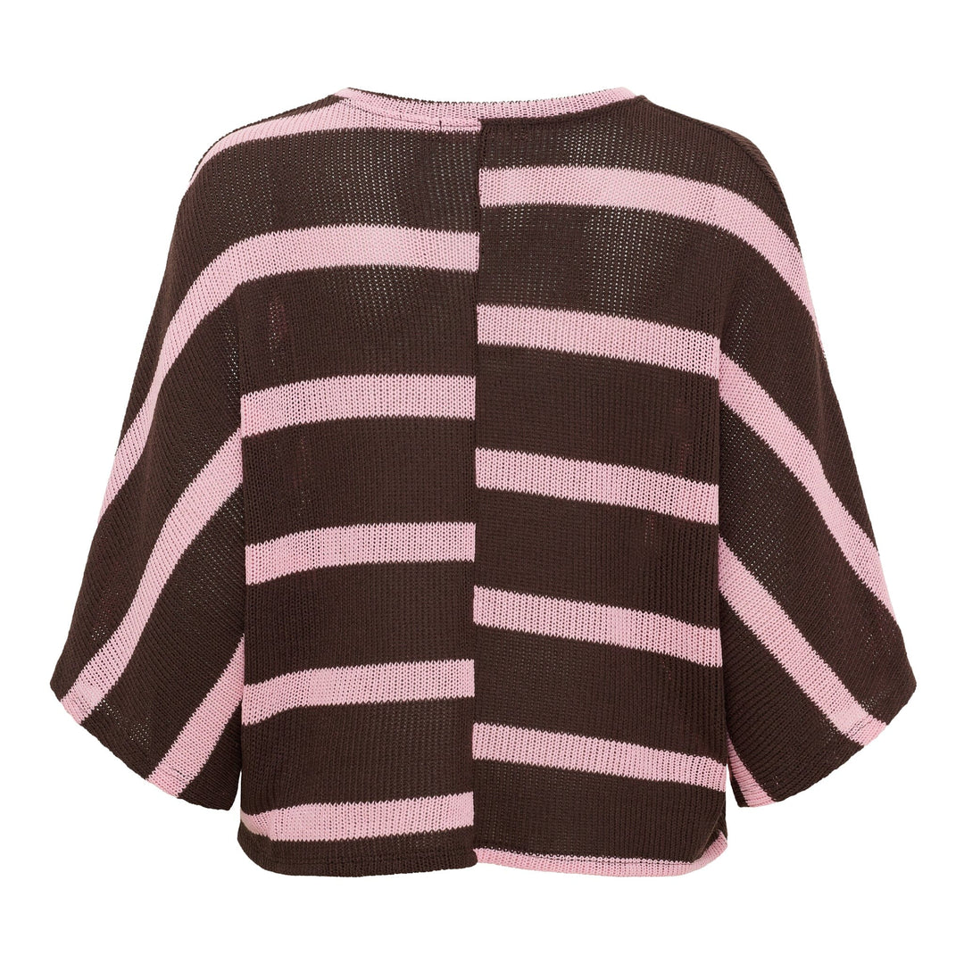 Marta Du Chateau - Mdccascade Knit 58678 - Moro/Pink Strikbluser 