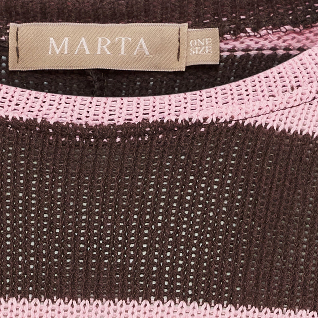 Marta Du Chateau - Mdccascade Knit 58678 - Moro/Pink Strikbluser 
