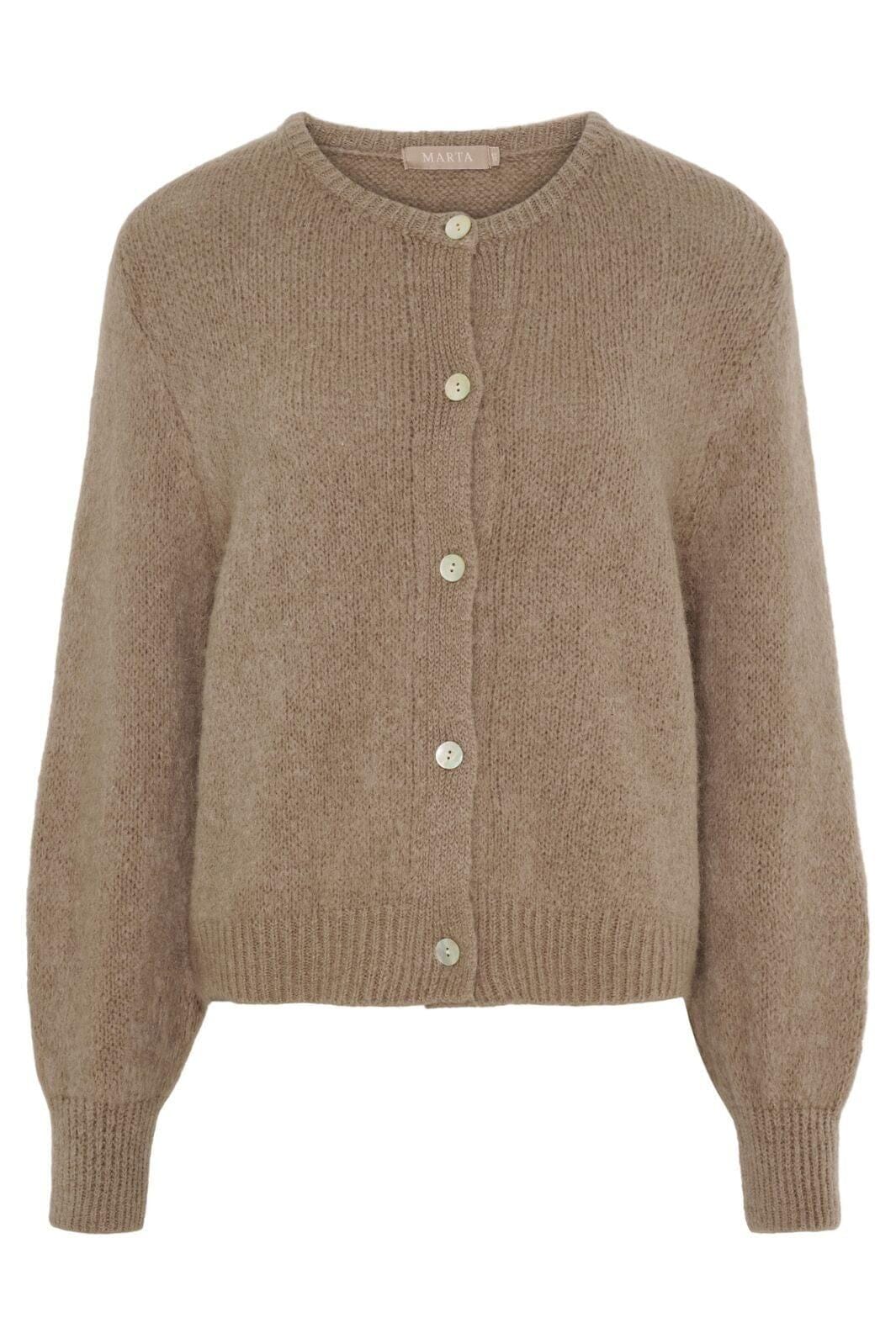 Marta Du Chateau - Mdccosima Knit Cardigan 5223 - Tortora27654 Cardigans 