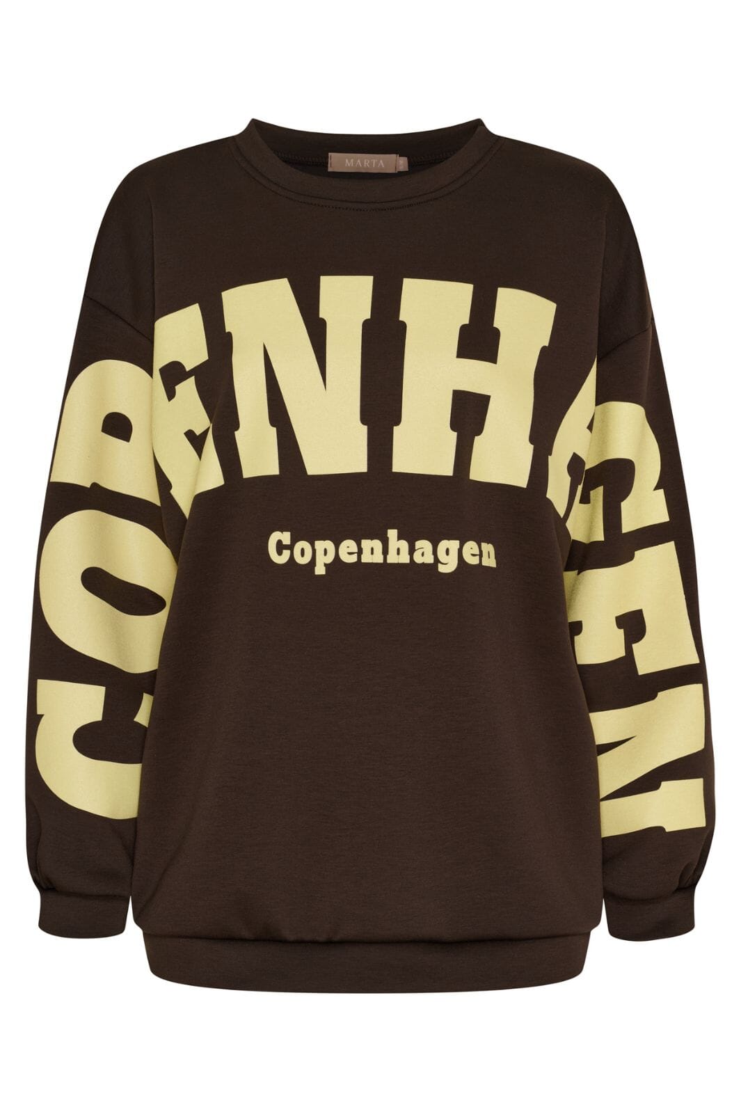 Marta Du Chateau - Mdchibiscus Sweatshirt 22659 - Brown/Yellow Sweatshirts 