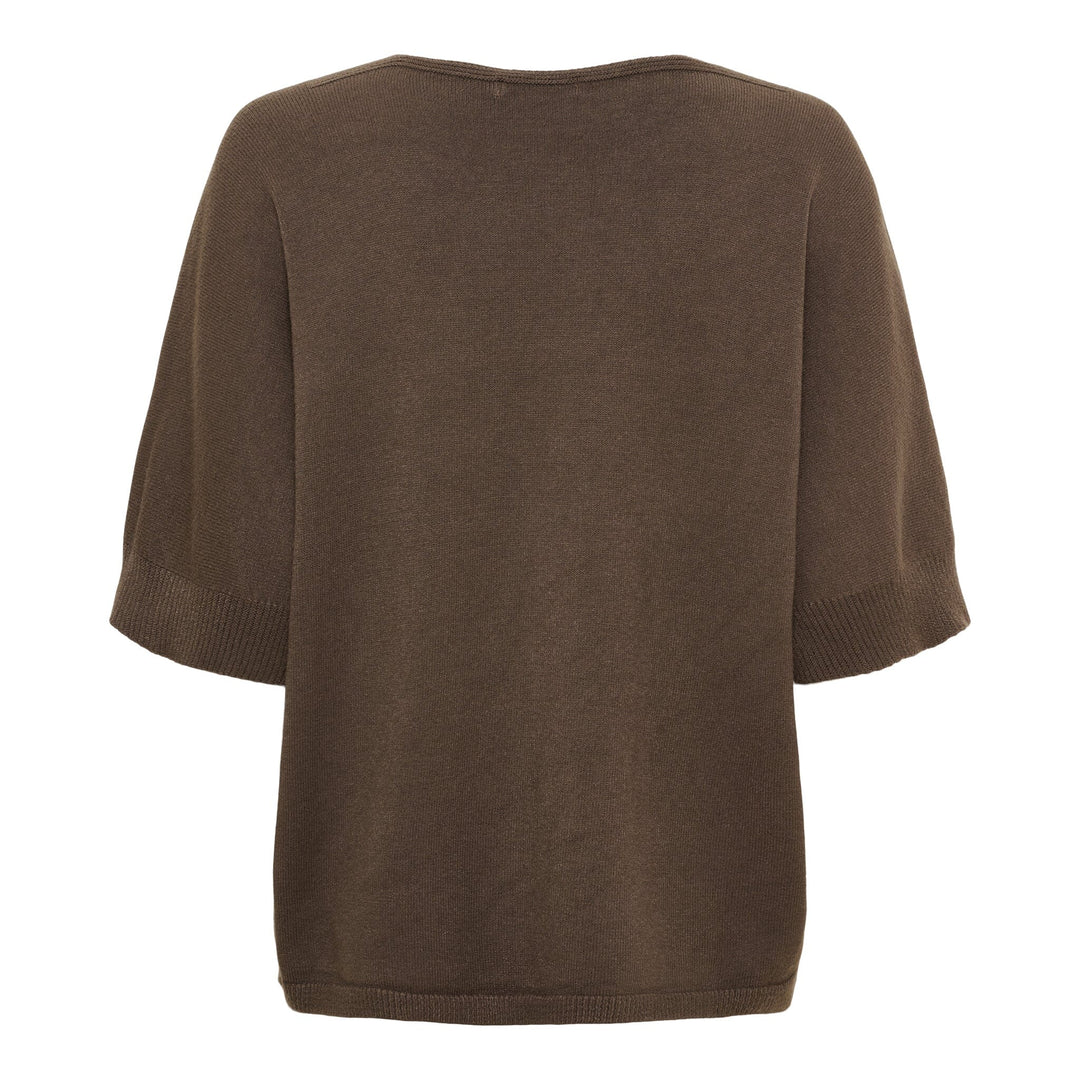 Marta Du Chateau - Mdcinaya Knit 9587 - Chocolate Strikbluser 