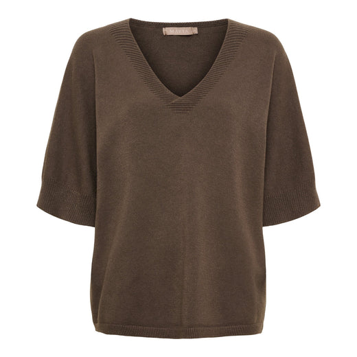 Marta Du Chateau - Mdcinaya Knit 9587 - Chocolate Strikbluser 