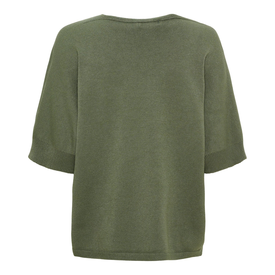 Marta Du Chateau - Mdcinaya Knit 9587 - Military Melange Strikbluser 