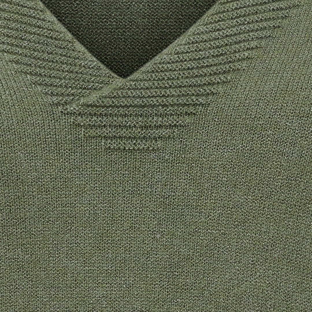 Marta Du Chateau - Mdcinaya Knit 9587 - Military Melange Strikbluser 